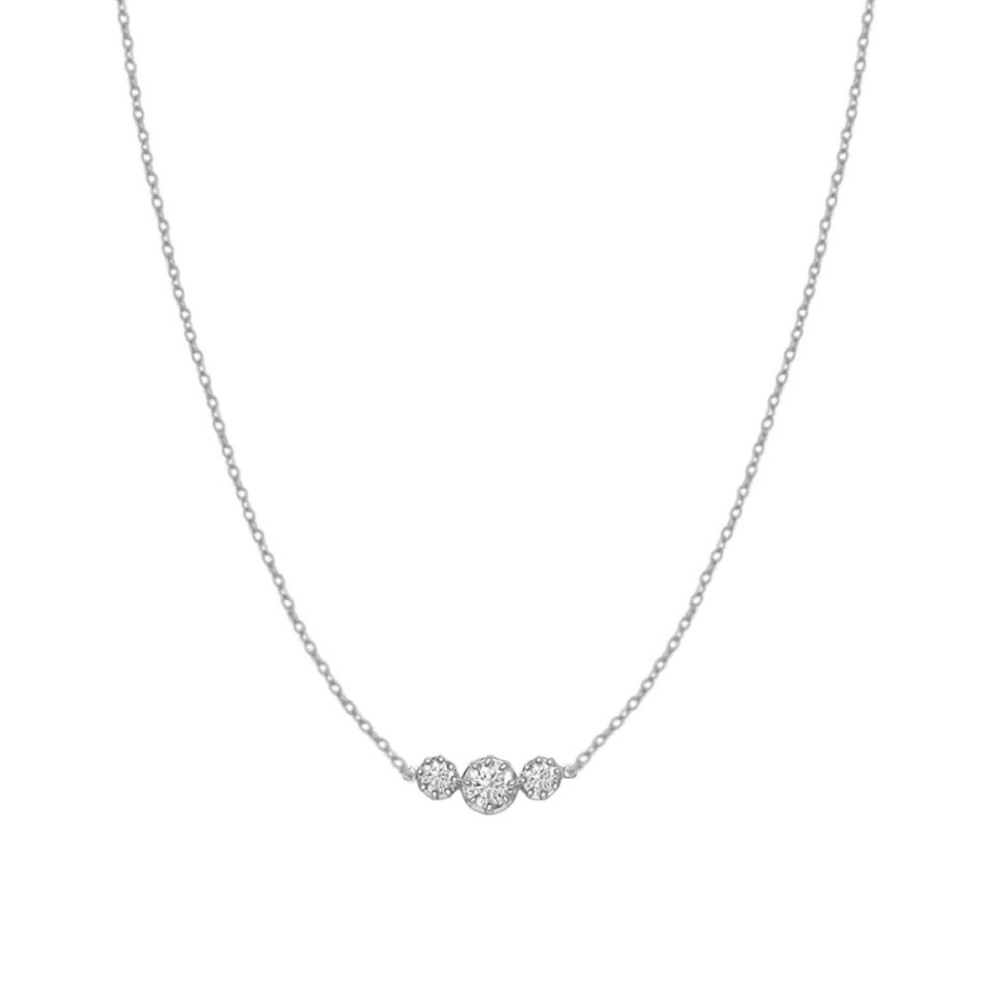 The Lux Solid Gold Diamond Necklace