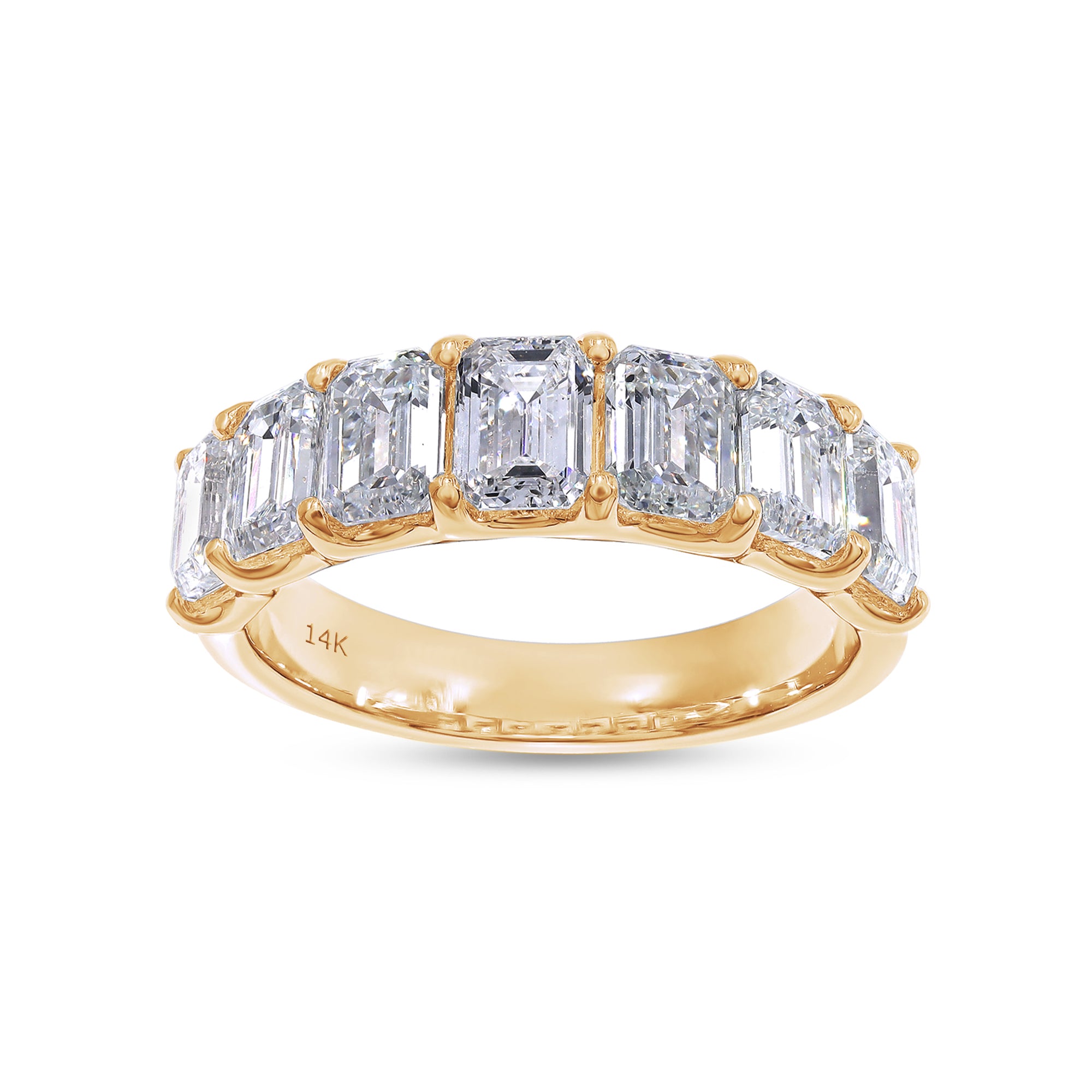 The Mama Band Ring - 14K Solid Gold with Lab-Grown Diamonds