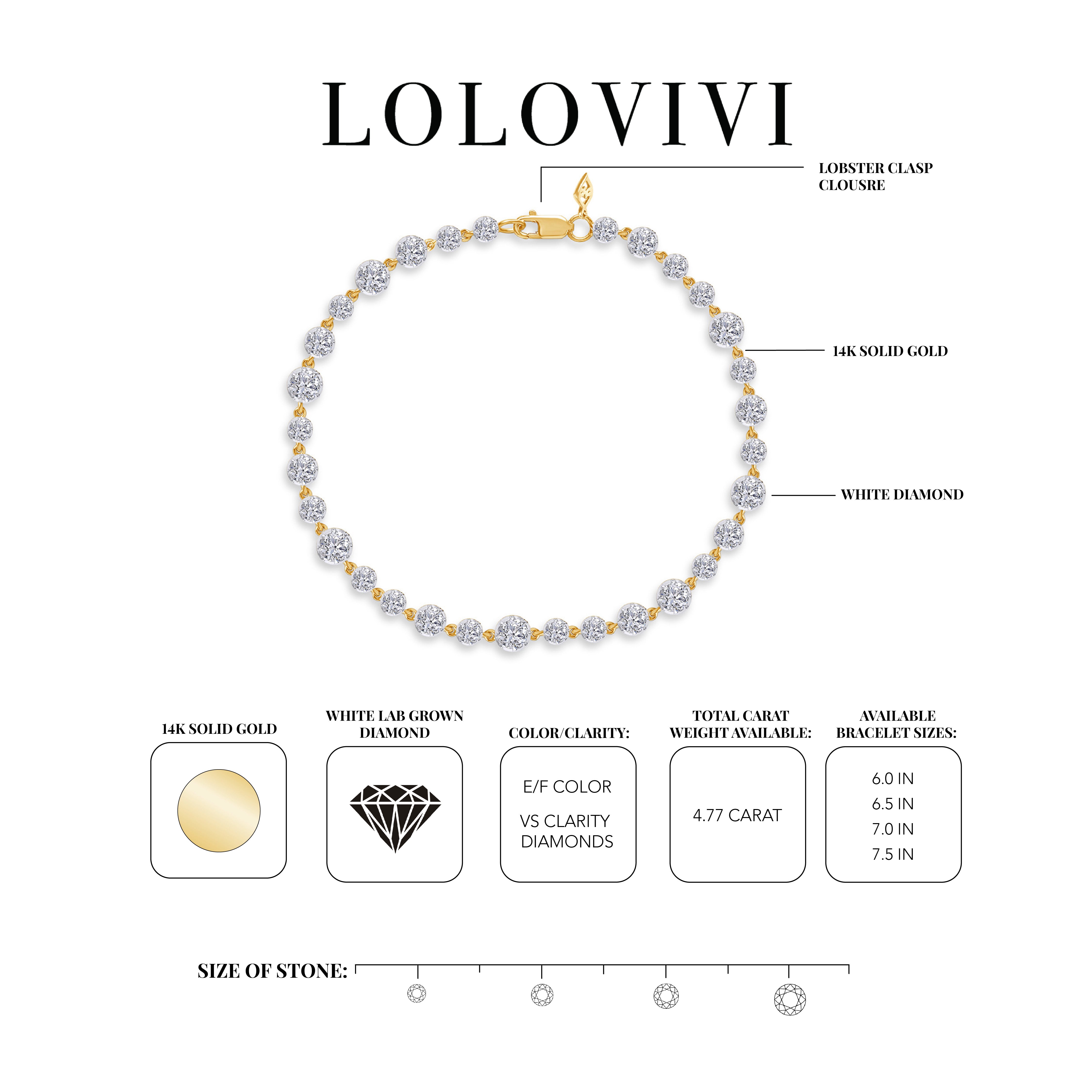 The Saige 14K Solid Gold Diamond Bracelet