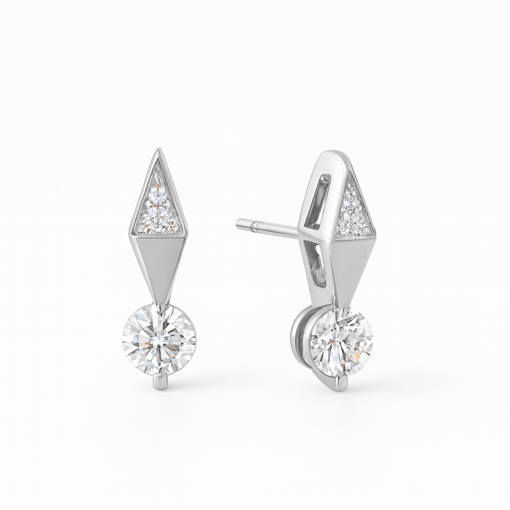 The Harlow 14K Solid Yellow Gold Lab-Grown Diamond Earrings