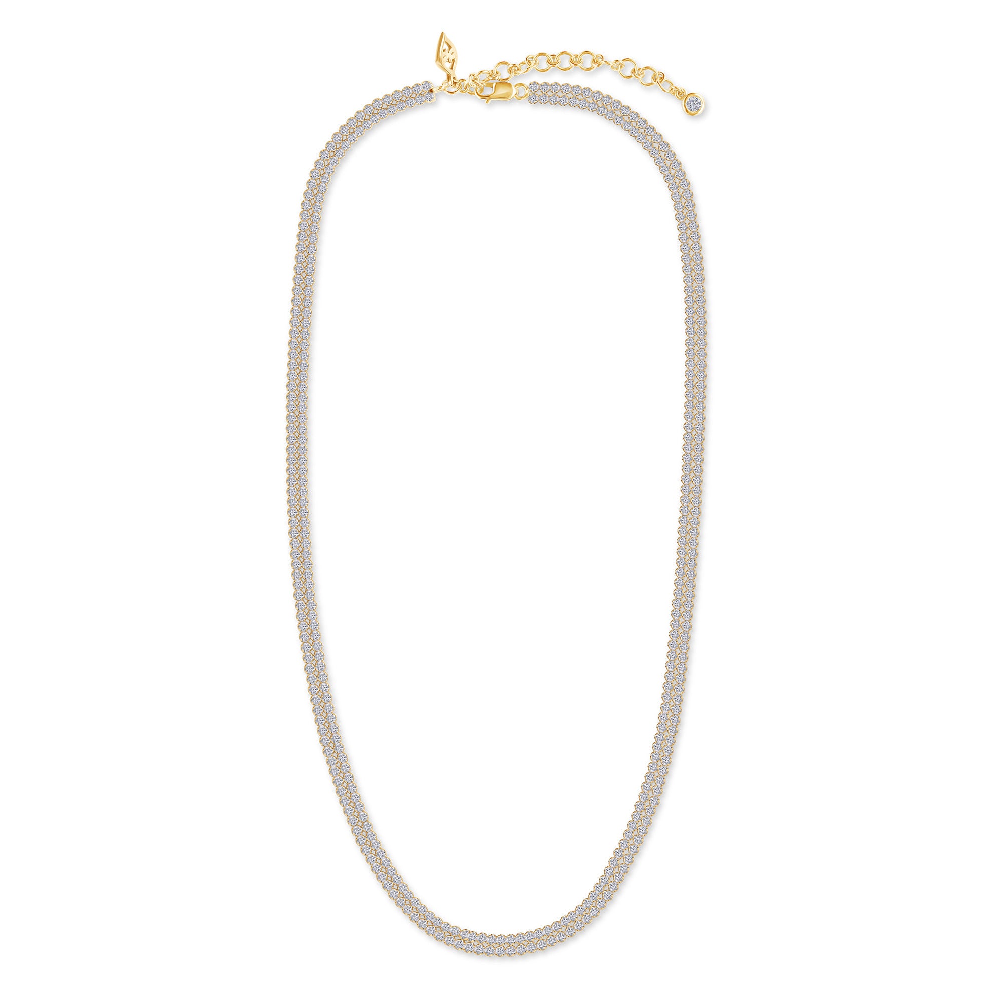 The Halo Necklace - Diamond & Solid Gold Necklace
