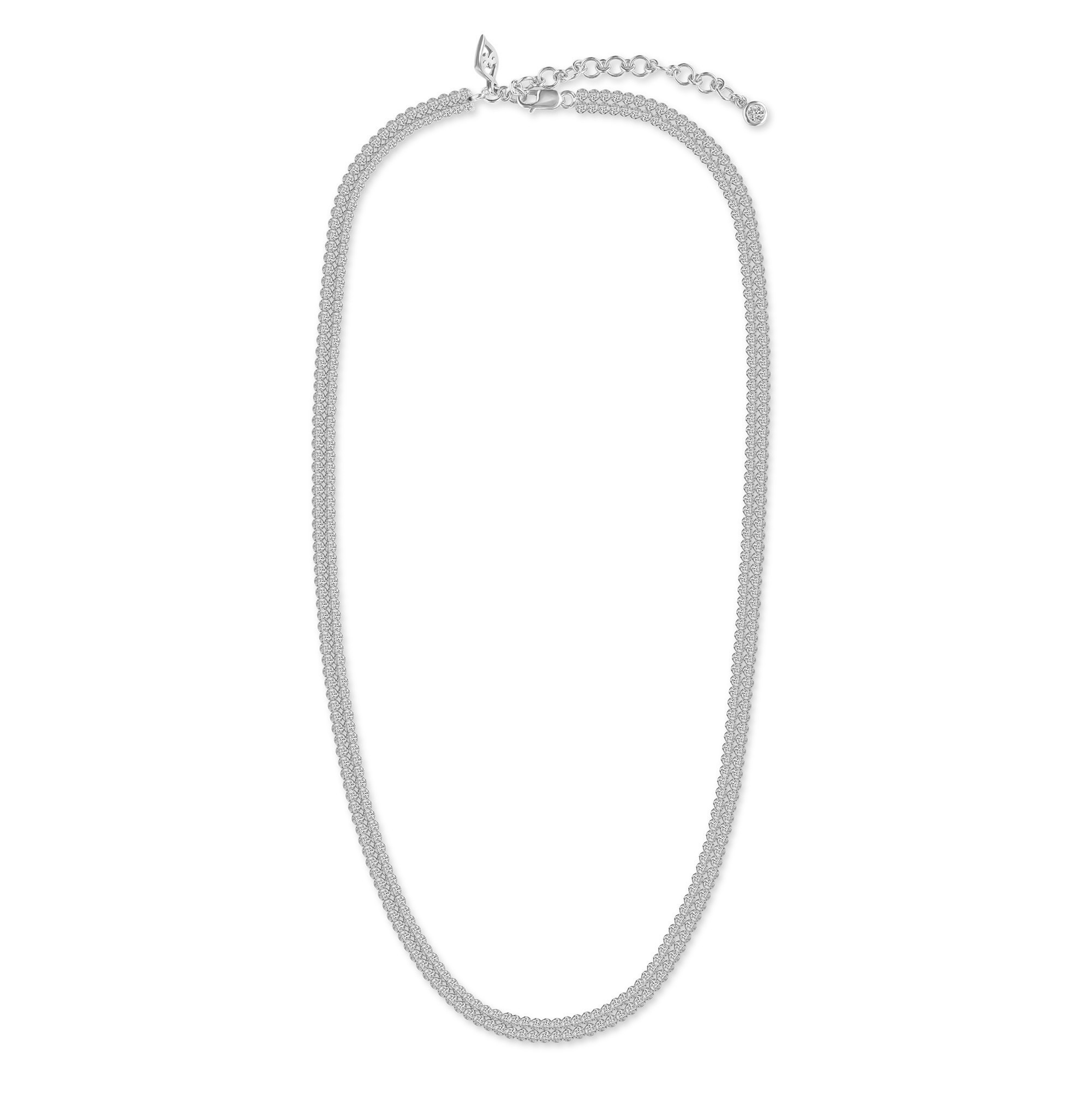 The Halo 14K Solid Gold Diamond Necklace