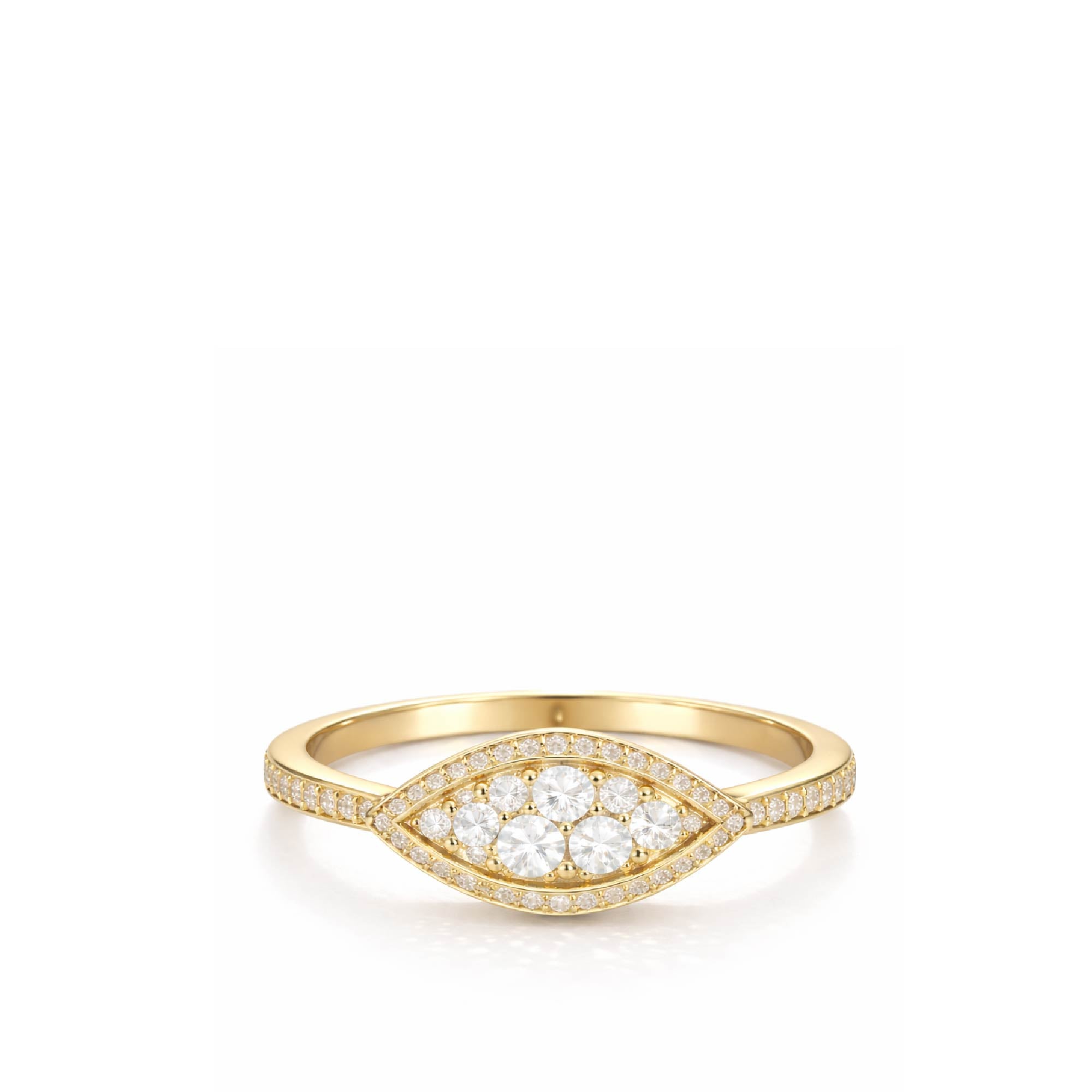 Petra Ring in Gold with Lab Grown Diamonds