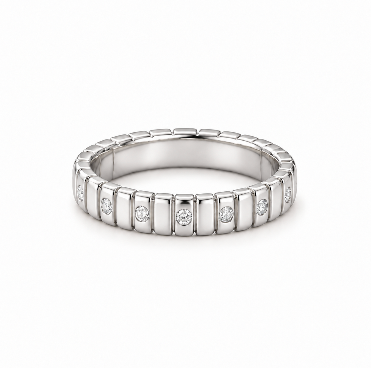 The Lila Diamond Ring - 14K Gold Vermeil or Sterling Silver with Lab-Grown Diamond Ring