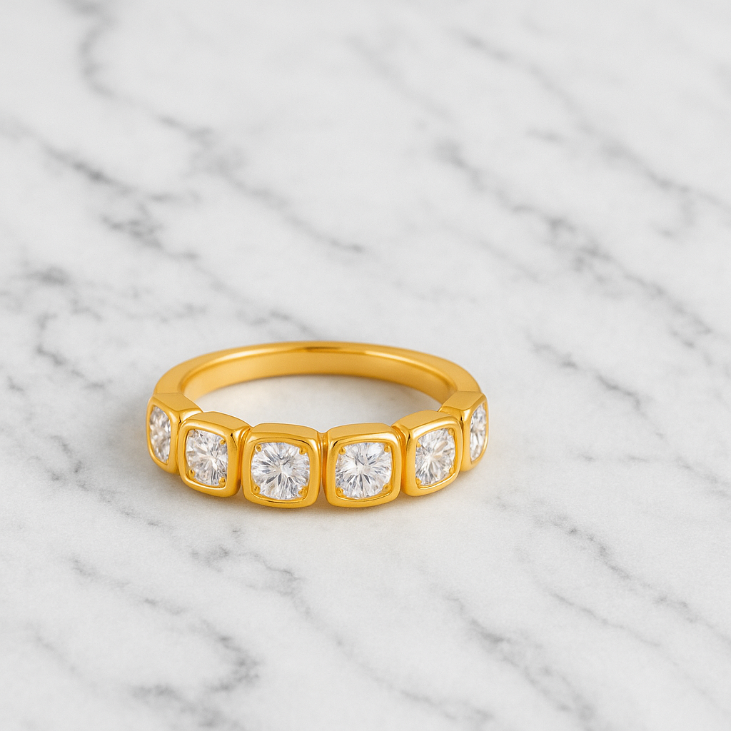 The Rose Ring – 14K Gold Vermeil and Sterling Silver with Lab-Grown Diamonds