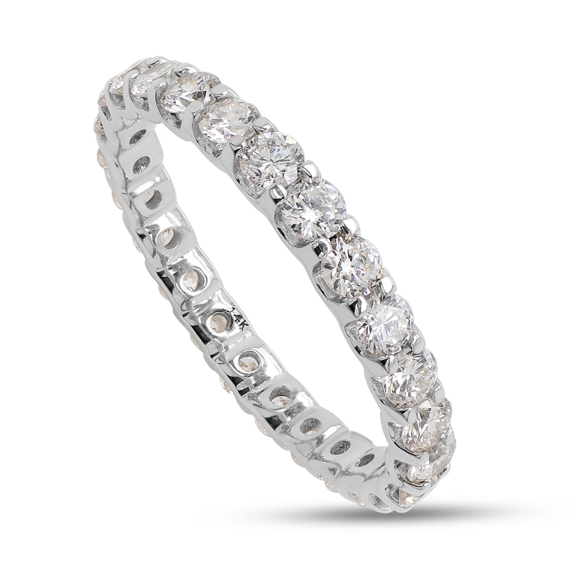 diamond ring wedding band on white background