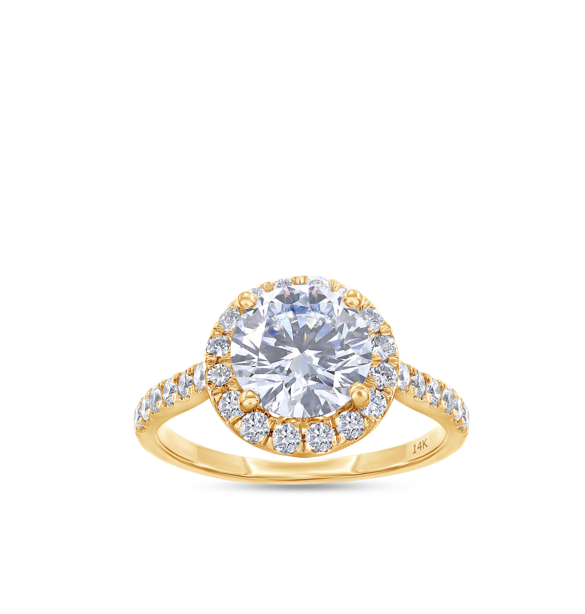 14k gold diamond ring with stones