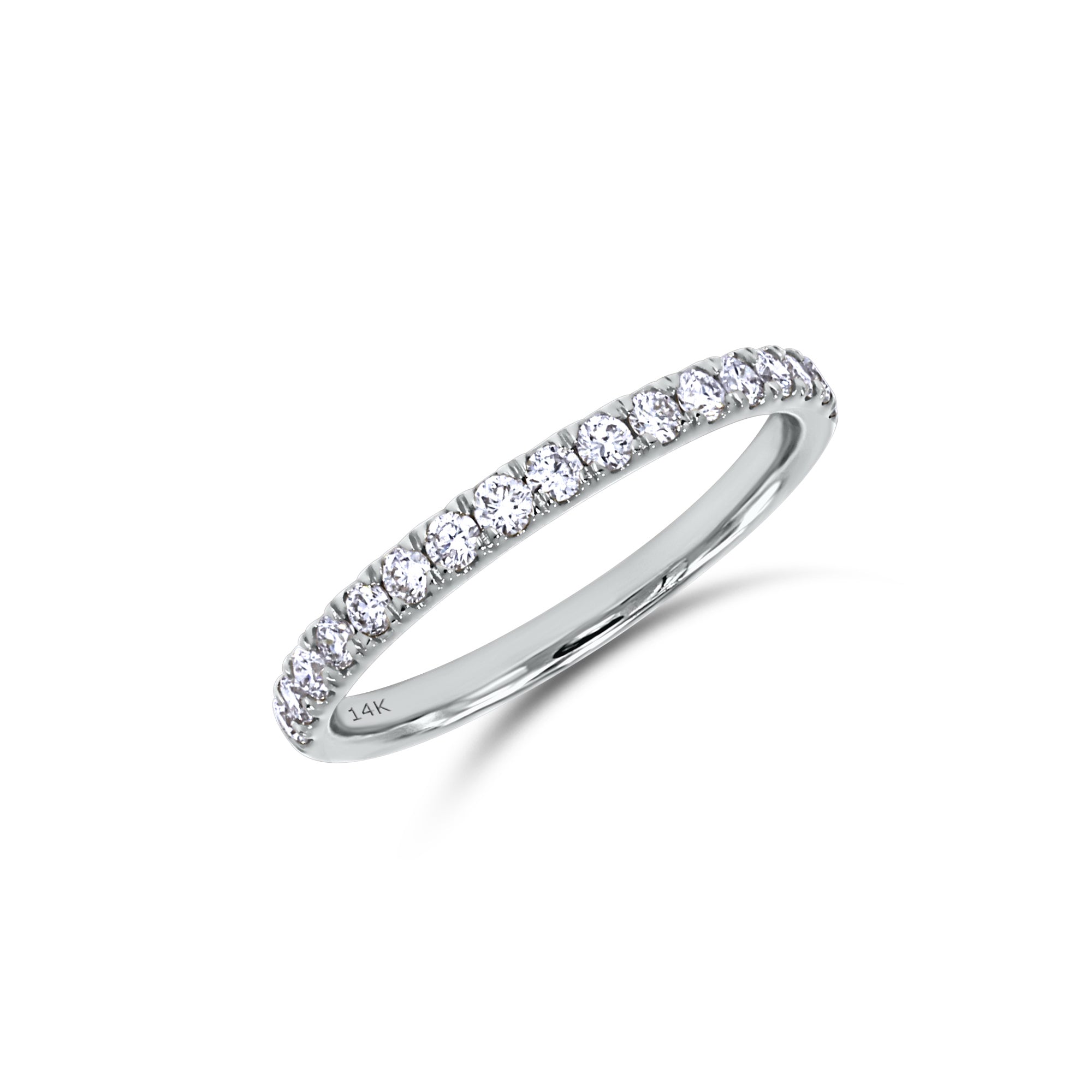 Diamond ring on a white background