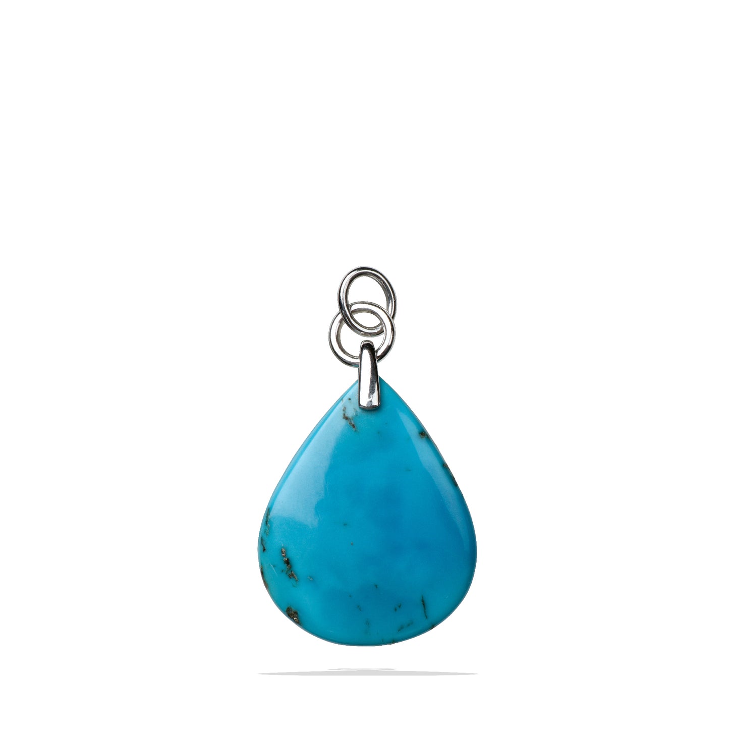 Turquoise Pendant | Blue Turquoise Tear-Shaped Necklace Pendant by Lolovivi