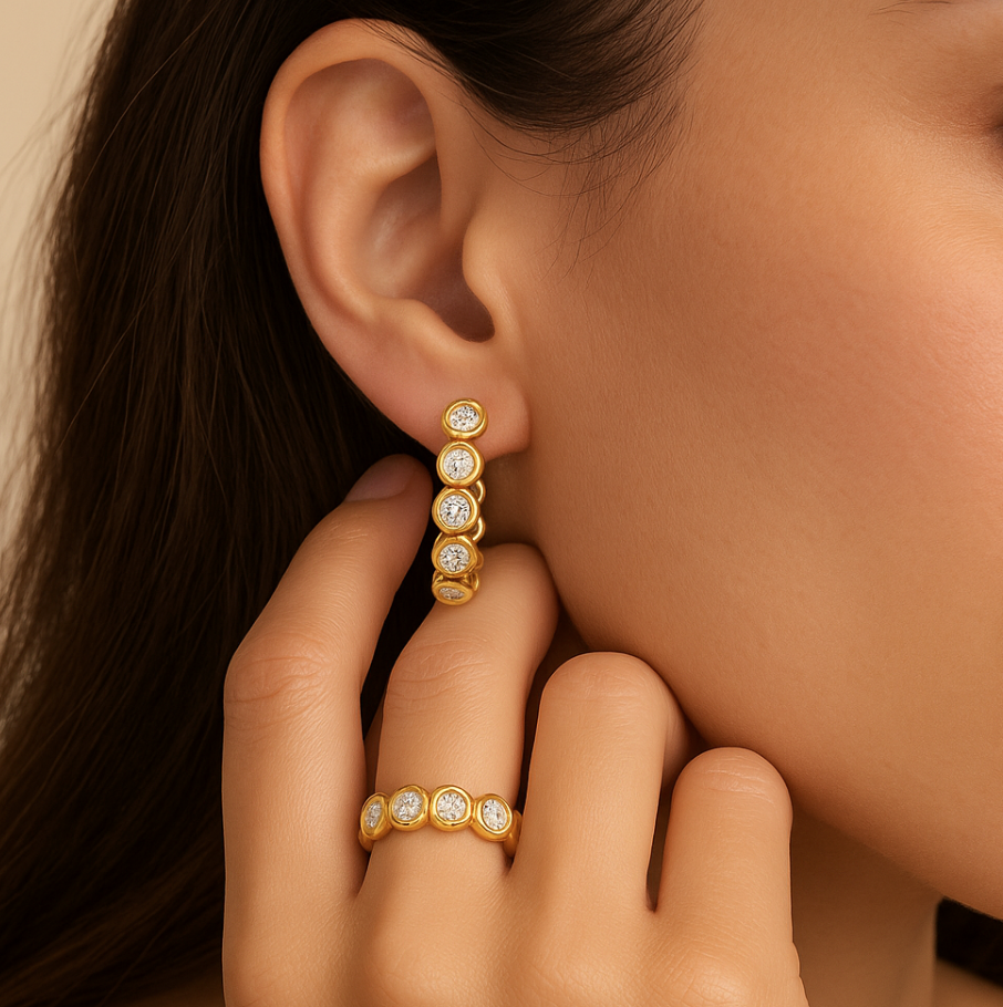 Solid Gold Diamond Ring