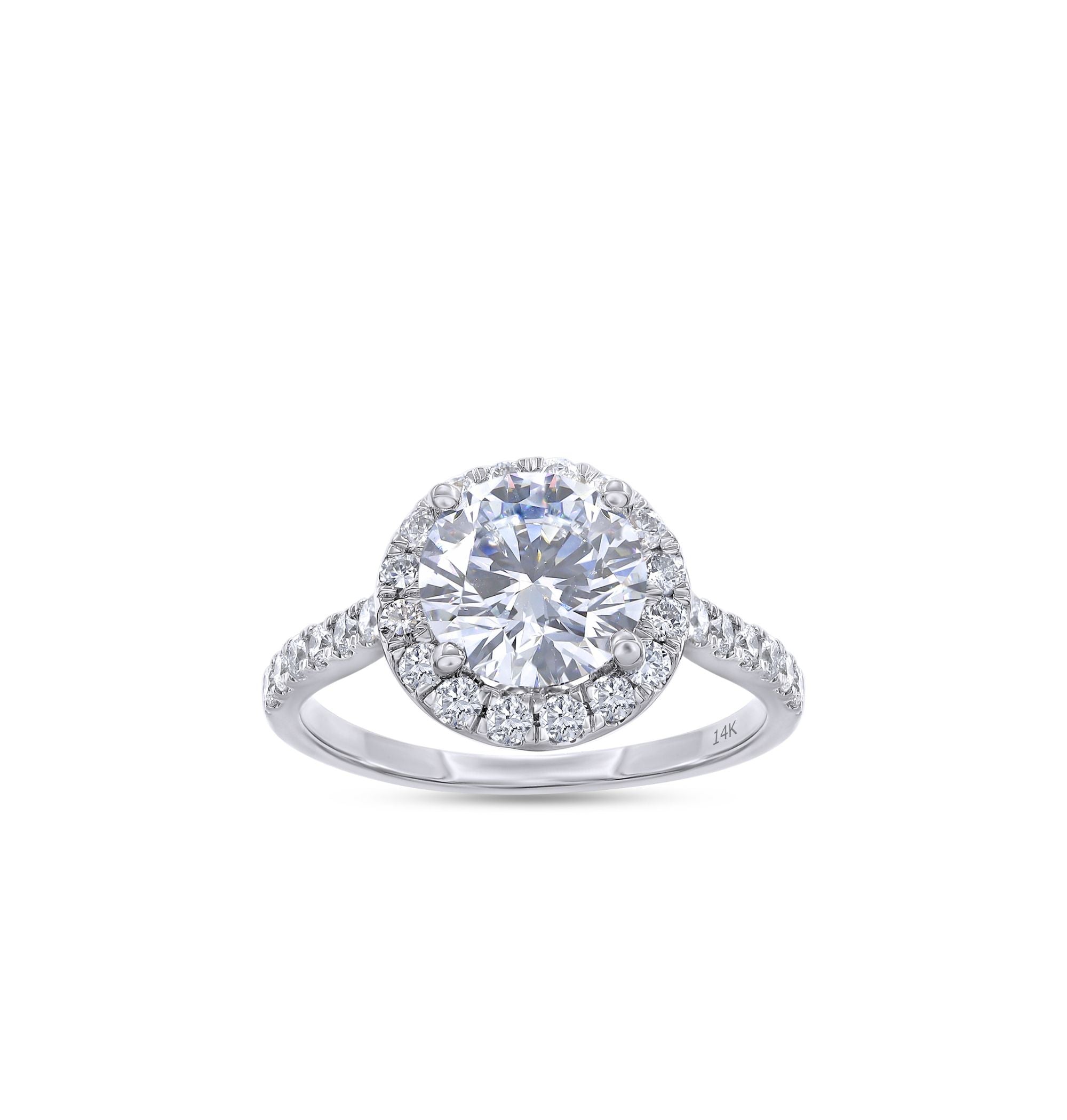 diamond ring with lab grown diamonds