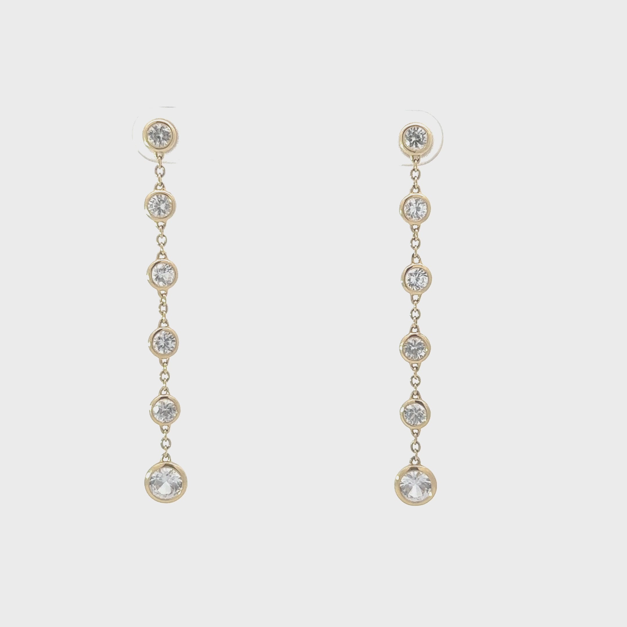 The Dalia 14K Solid Gold Gemstone Earrings