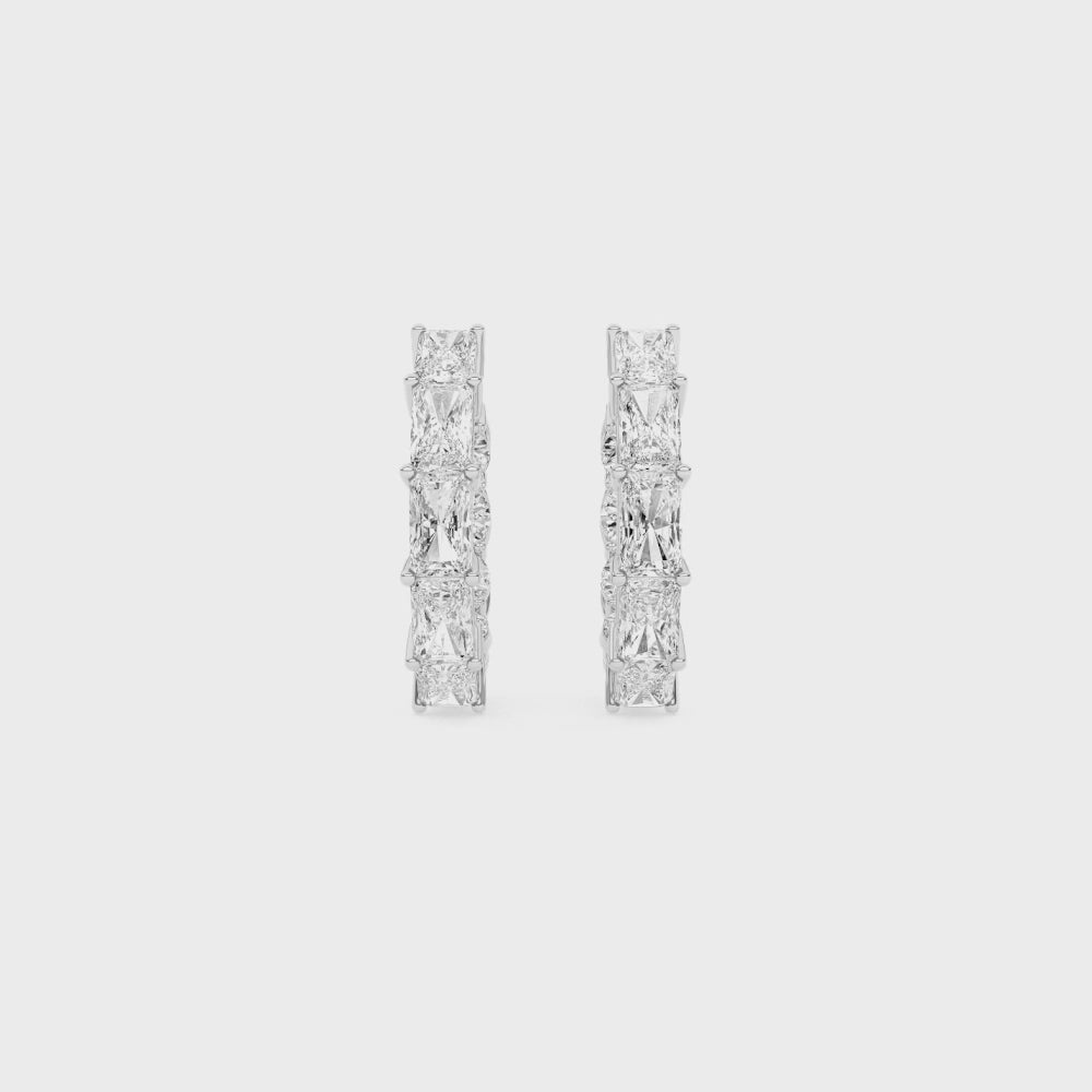 diamond emerald earrings