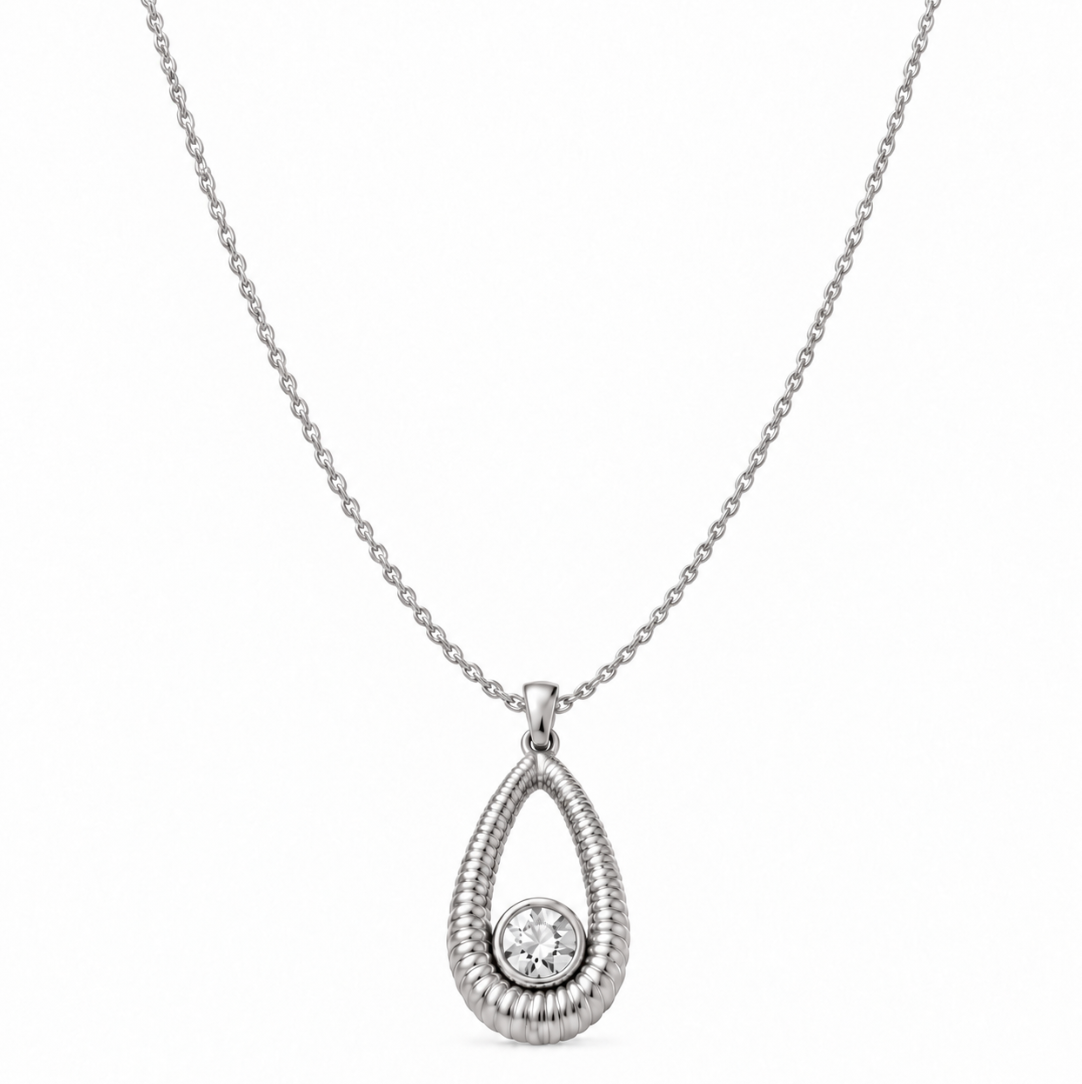 The Esme Diamond Necklace - 14K Gold Vermeil or Sterling Silver Diamond Necklace