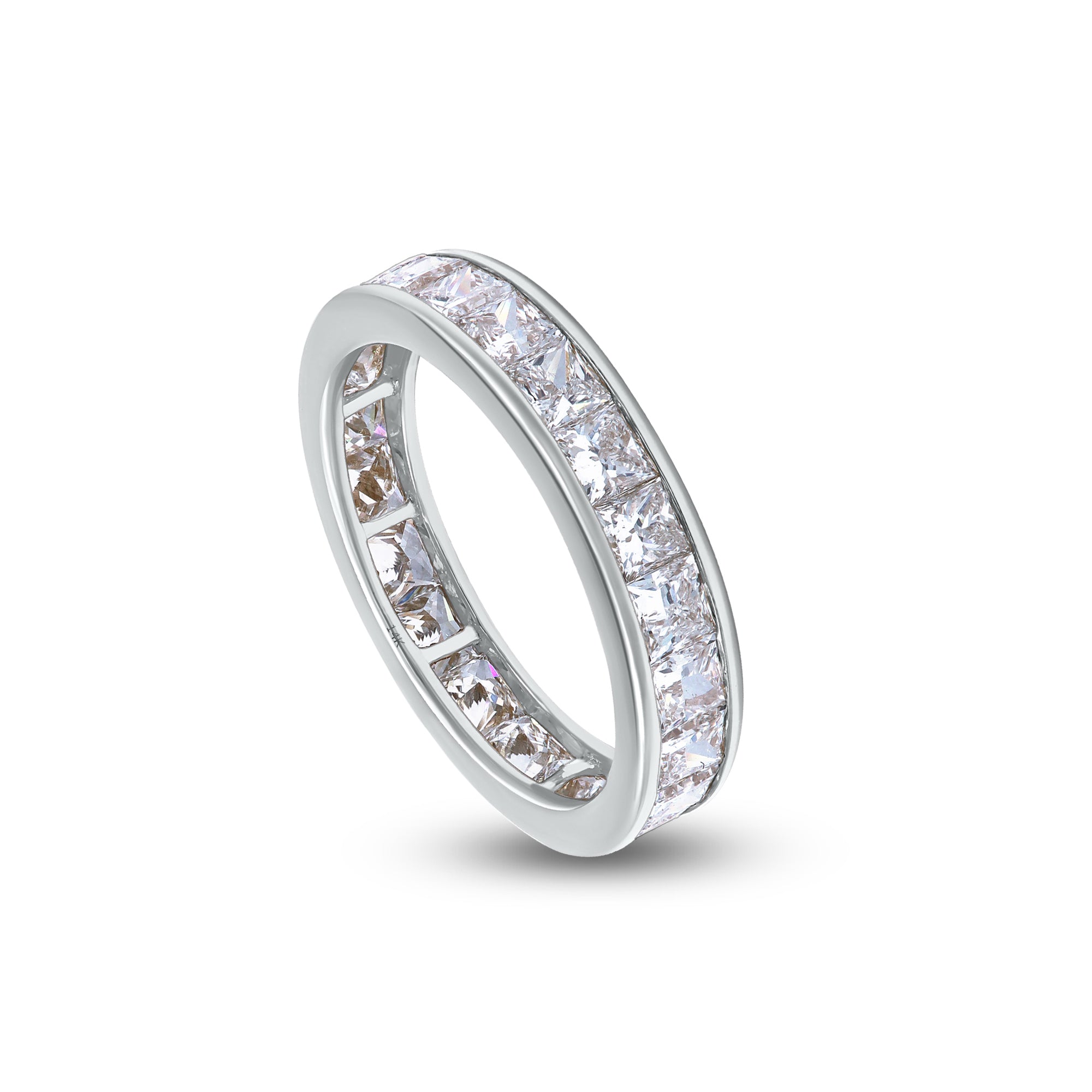 Diamond ring with a white background