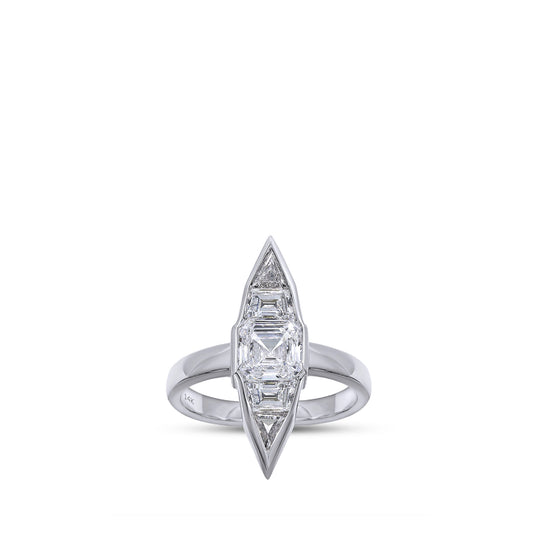 The Kori Ring - White Gold Carat Couture Lab Grown Diamond Statement Ring