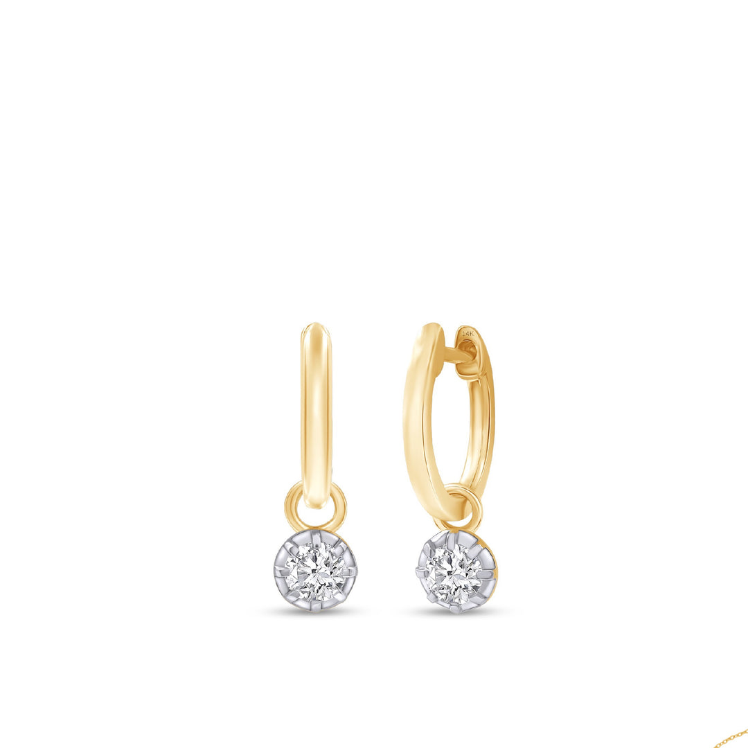 Carat Couture Diamond Carbon Neutral Large Solid Gold Earrings