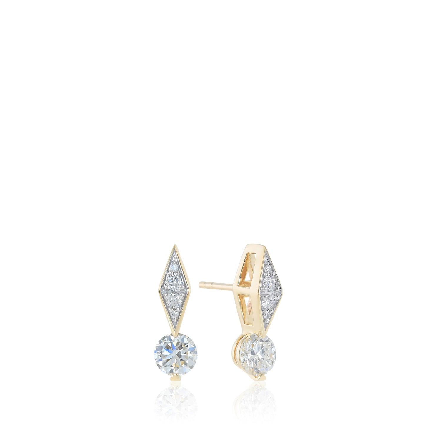 The Channing Earrings - Carat Couture Carbon Neutral Full Diamond Drop Linea Earrings