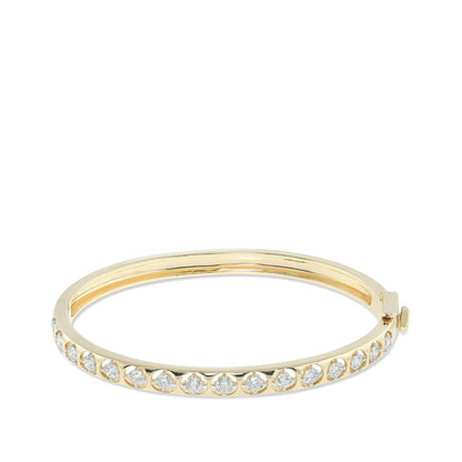 The Shai Bangle - Carat Couture Carbon Neutral Diamond and Solid Yellow Gold Bangle