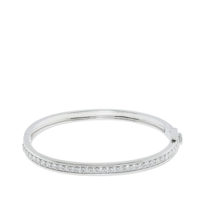 The Shai Bangle - Carat Couture Carbon Neutral Diamond and Solid White Gold Bangle