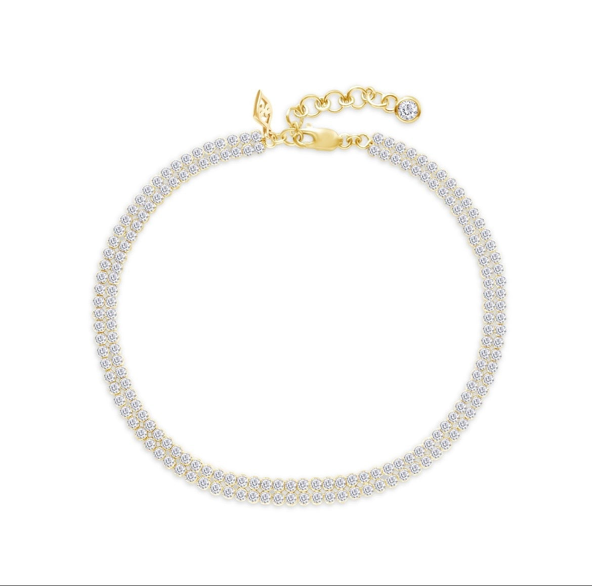 The Halo Bracelet - Diamond & Solid Gold Bracelet