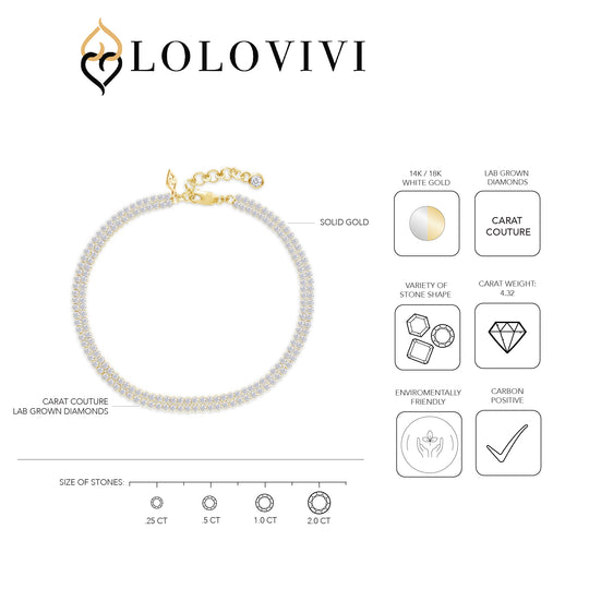 The Halo Bracelet - Carat Couture Diamond Carbon Neutral Solid Gold Bracelet