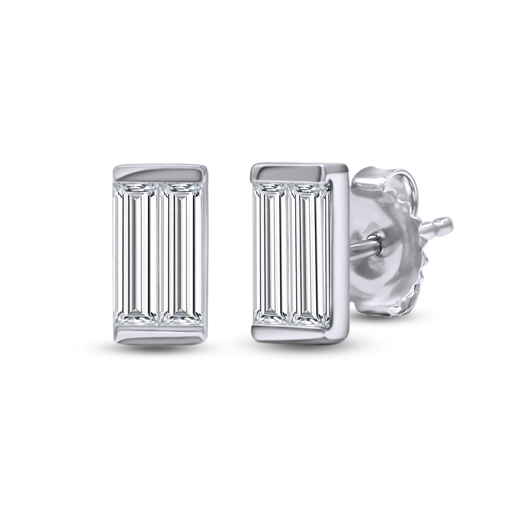 The Naomi Stud Earrings - 14K Solid Gold with Lab-Grown Diamonds