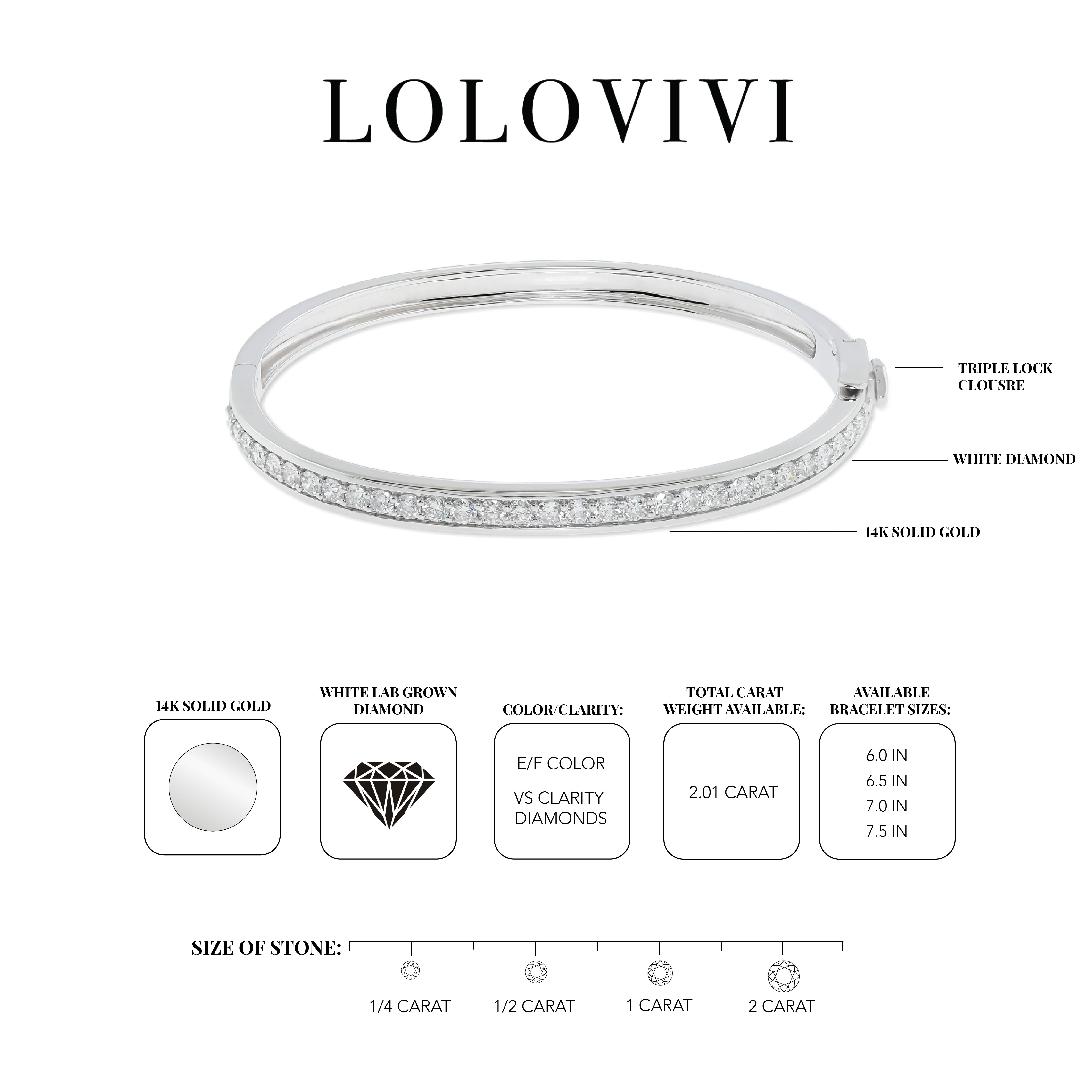 The Shai 14K White Gold Diamond Bangle Bracelet