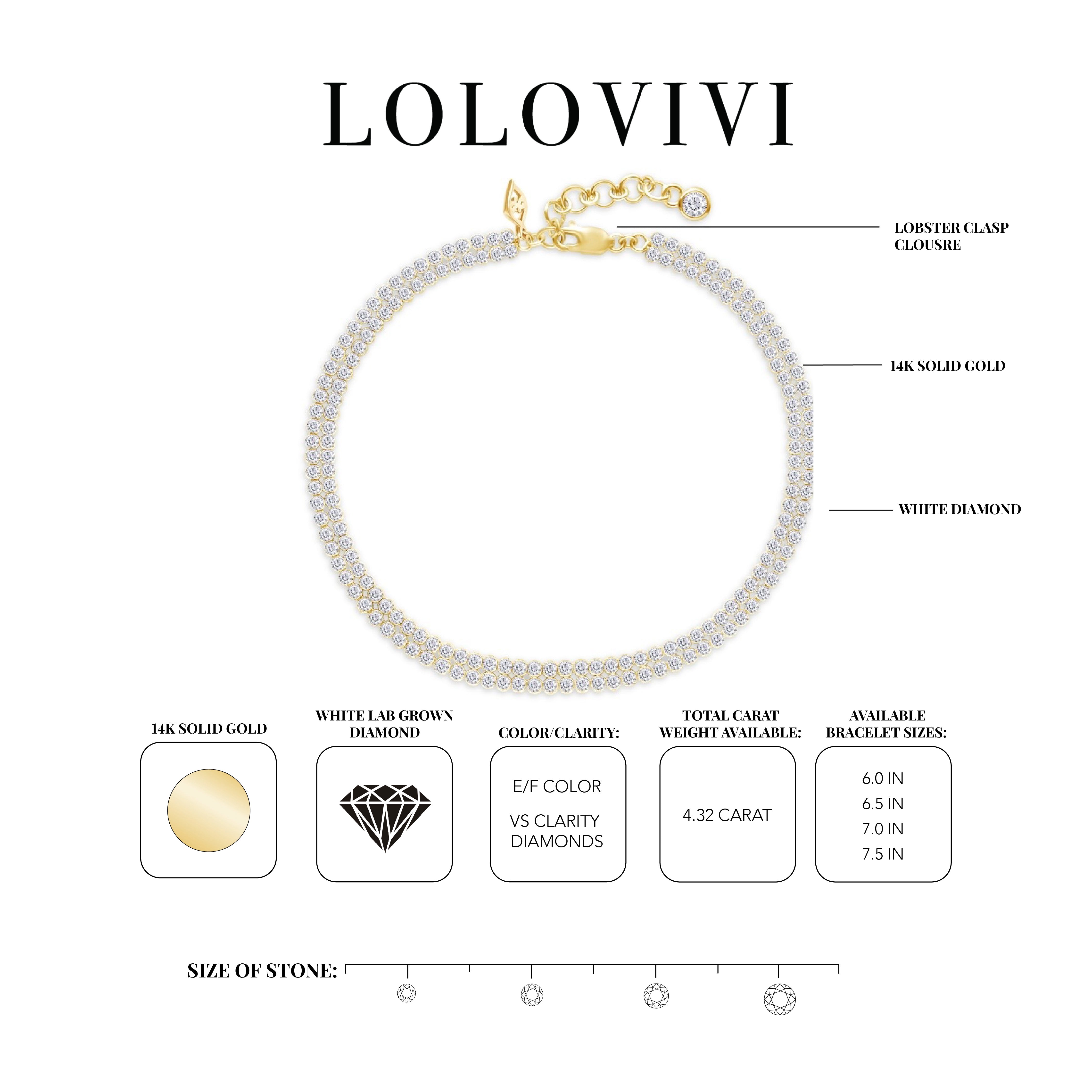 The Halo 14K Solid Gold Diamond Bracelet