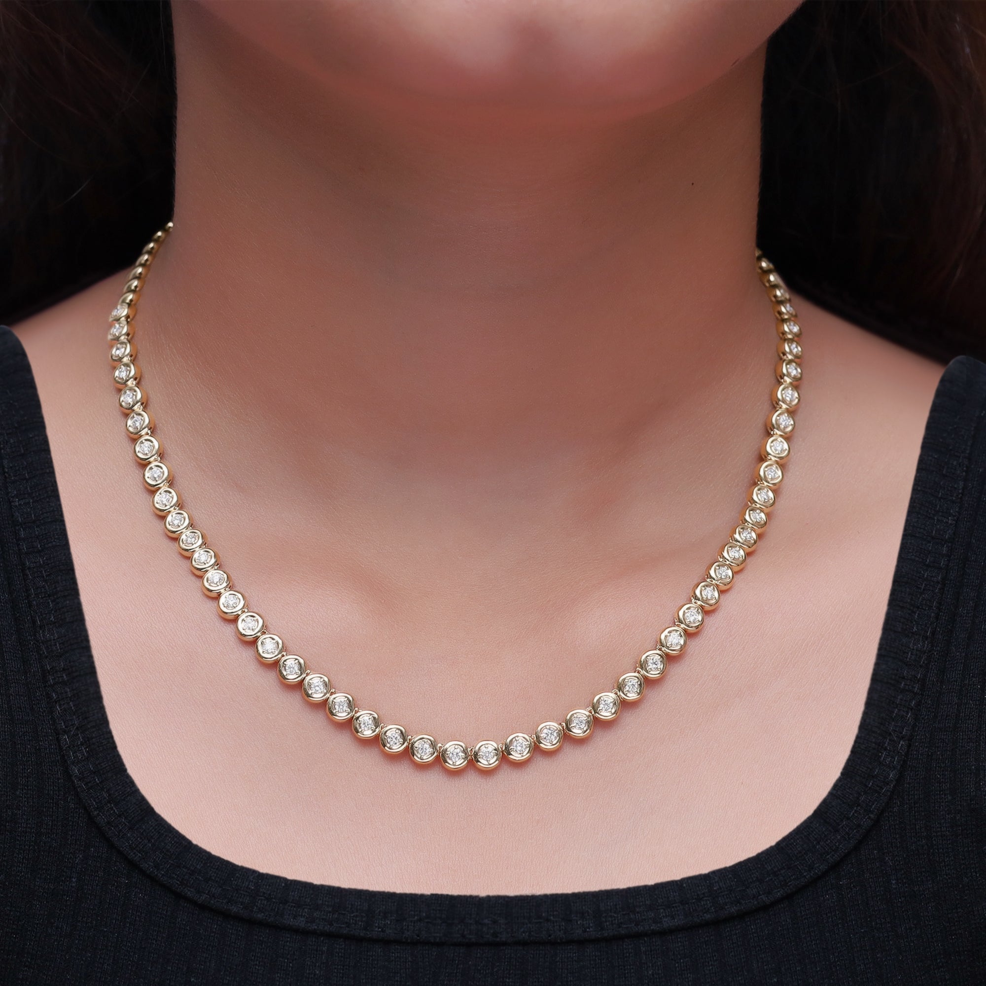 The Noah Necklace - 14K Solid Gold with Lab-Grown Diamonds
