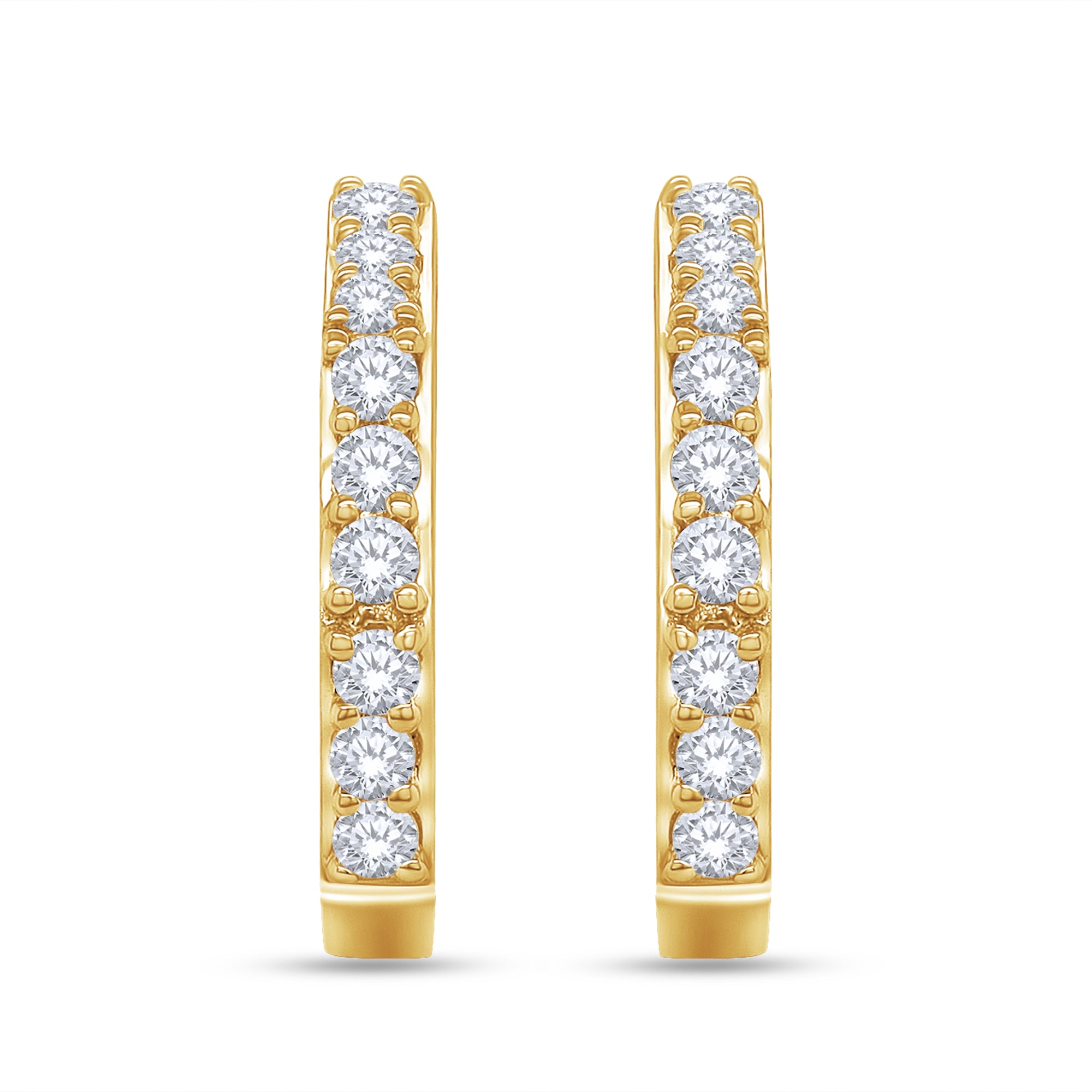 The Jude Hoop Earrings - 14K Gold Vermeil or Premium Sterling Silver with Lab-Grown Diamond Hoop Earrings