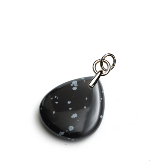 Sterling Silver Black Obsidian Enhancer