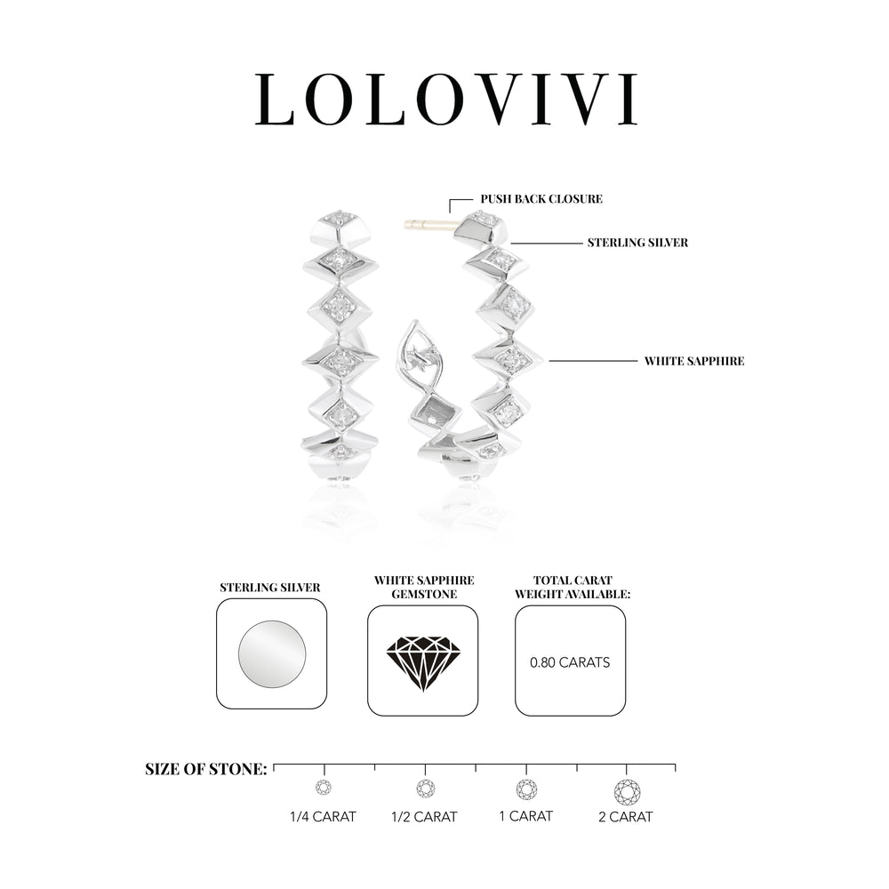 The Noel Sterling Silver Gemstone Earrings