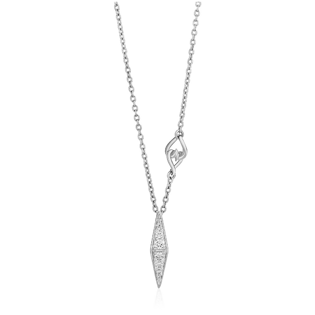 Lane Necklace - Sterling Silver Linea Pendant Chain