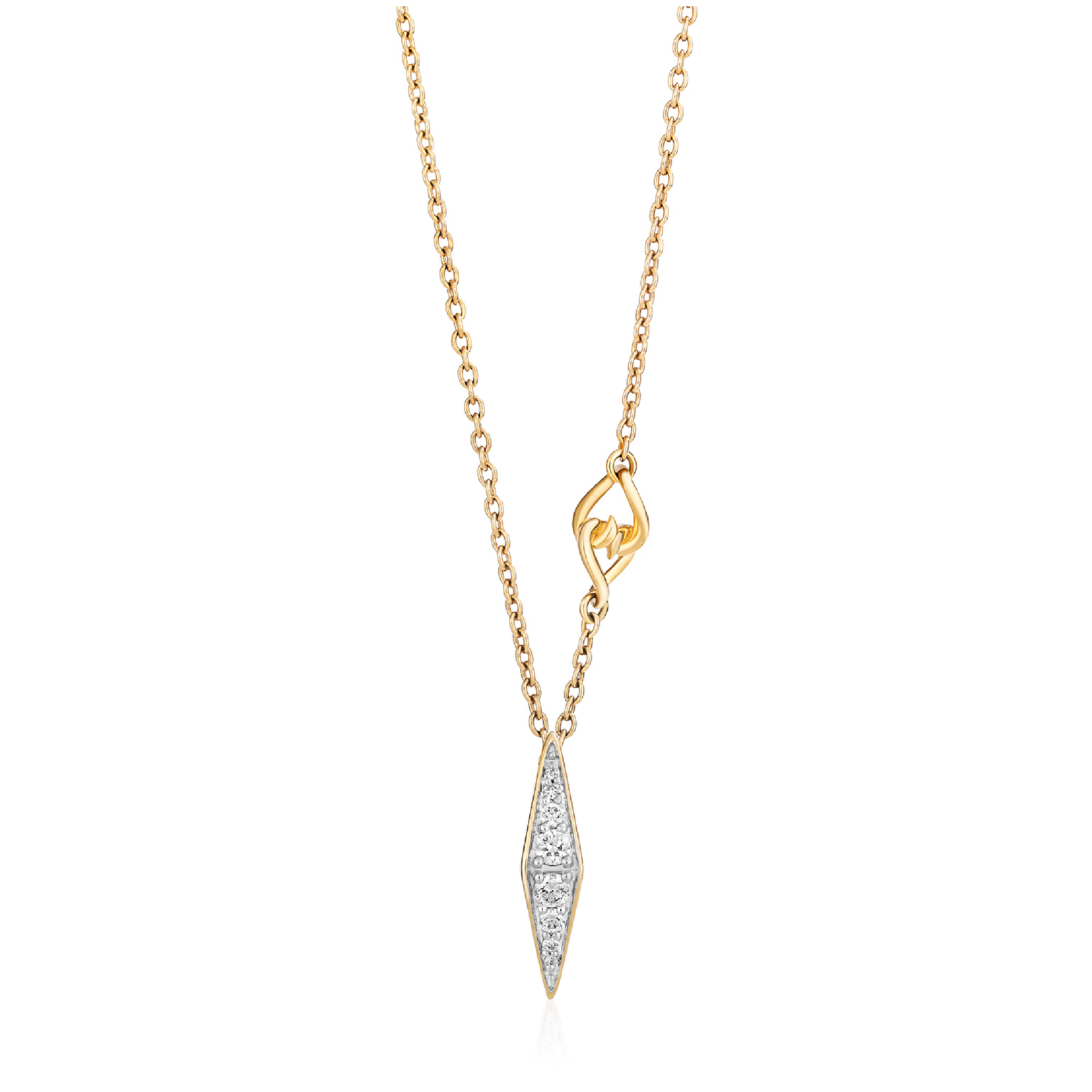 The Lane 14K Solid Gold Diamond Necklace