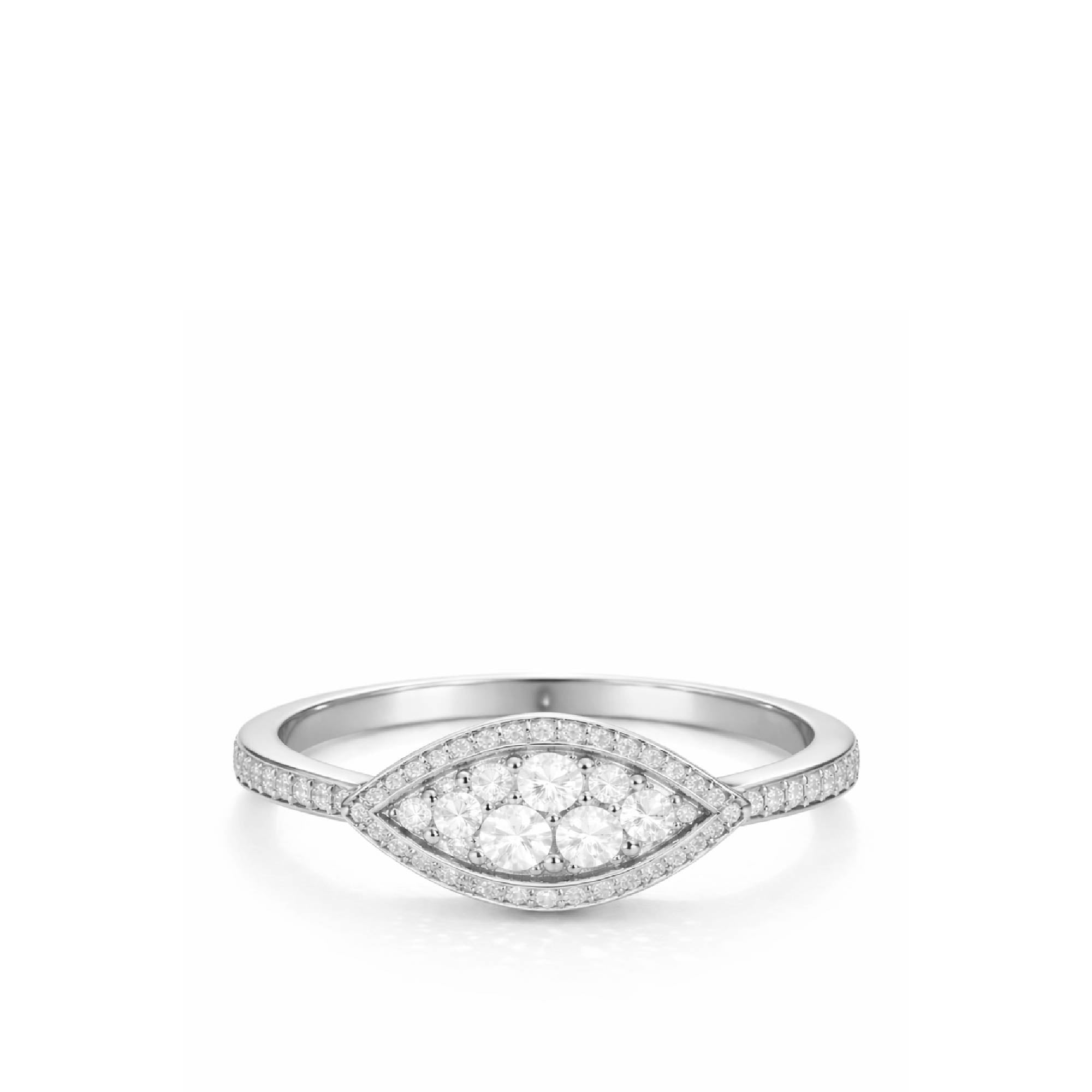 Petra Ring in Silver with Lab Grown Diamonds