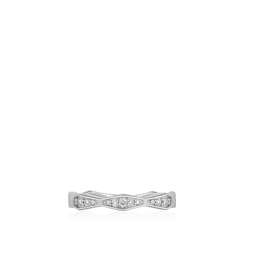 The Oakley Ring - Sterling Silver White Sapphire Single Stack Ring