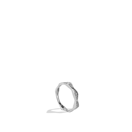 The Oakley Ring - Sterling Silver White Sapphire Single Stack Ring