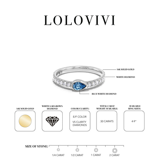 The Dana 14K White Gold Diamond Ring