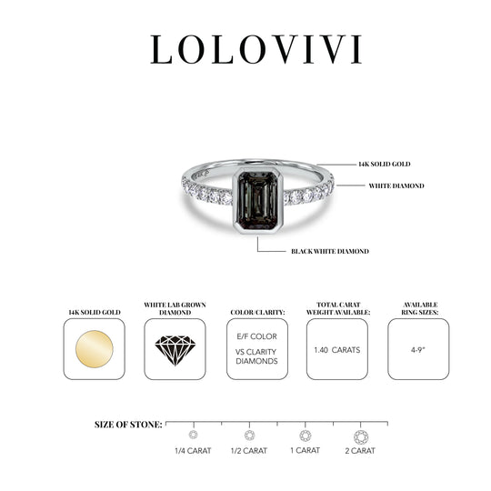 The Bay White Gold Smokey Diamond Ring
