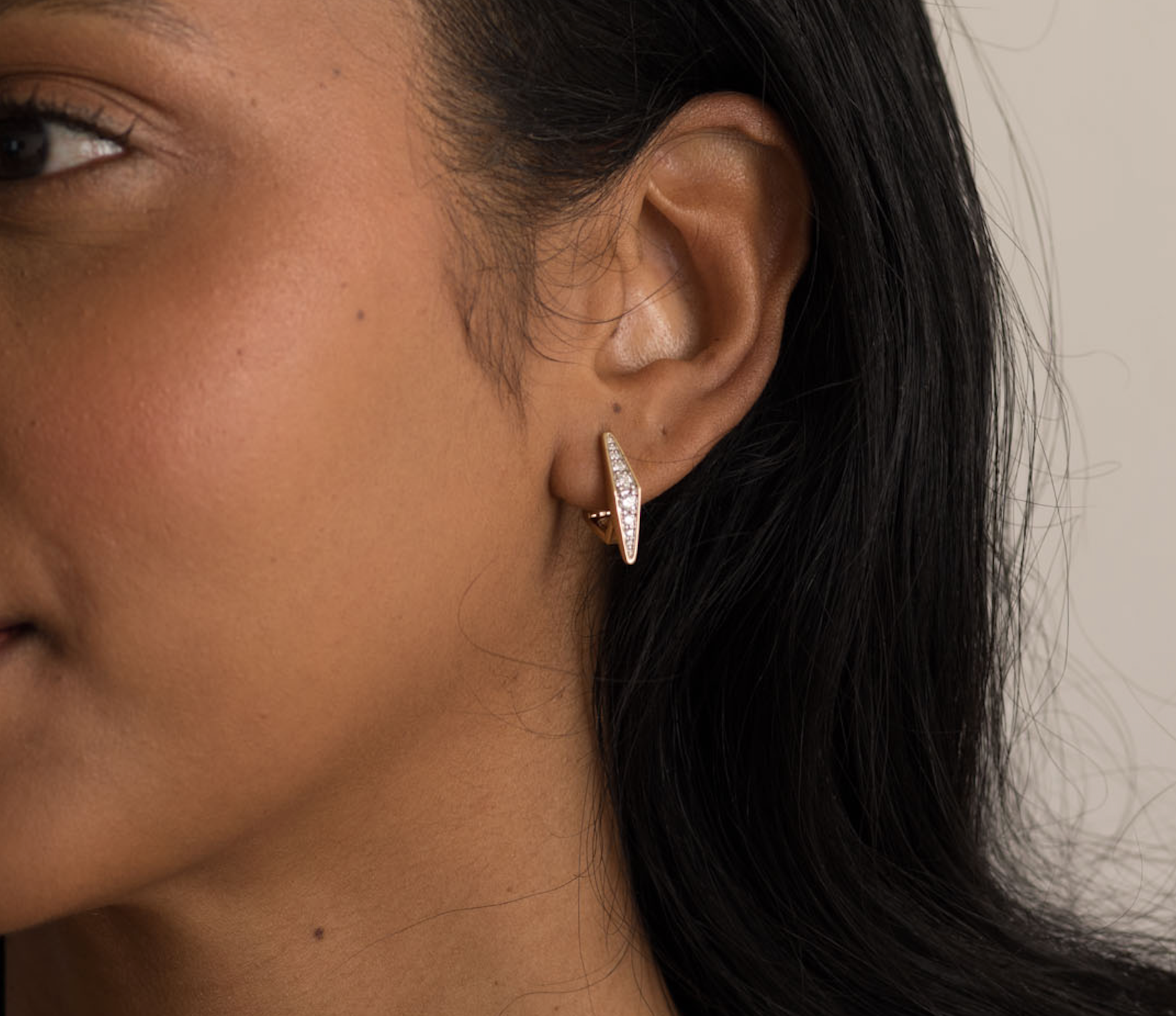 The Lane 14K Solid Gold Diamond Earrings