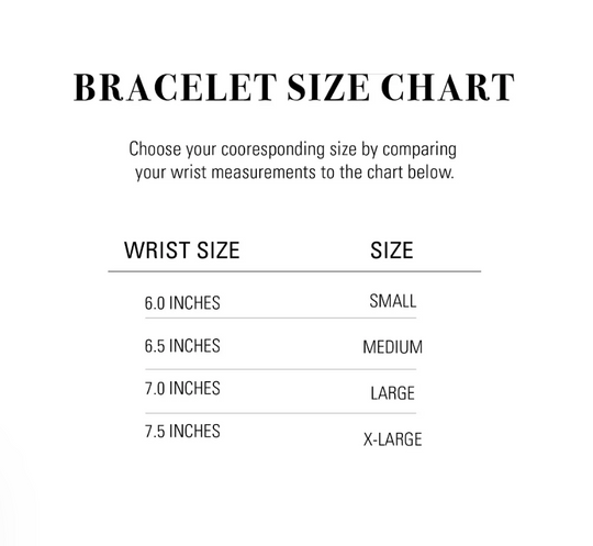 Bracelet Size Chart