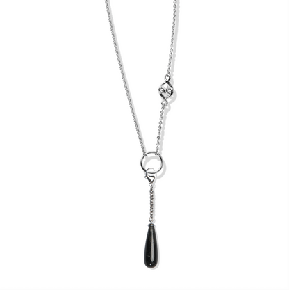 Black Onyx Sterling Silver Pendant Necklace