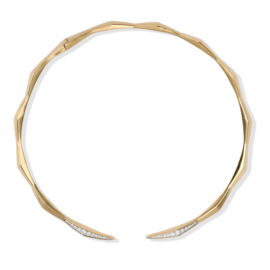 The Dixie - Solid Gold Lab Grown Diamond Collar Necklace