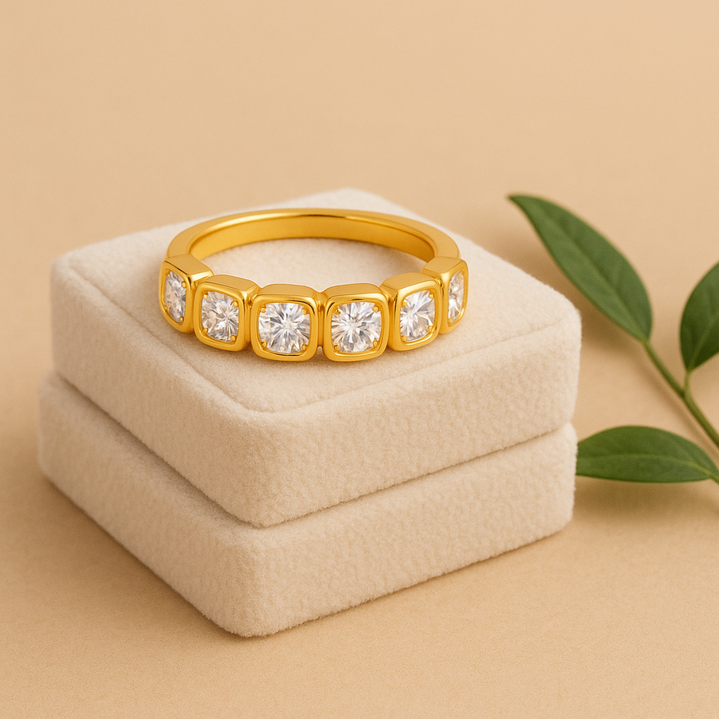 The Rose Ring – 14K Gold Vermeil and Sterling Silver with Lab-Grown Diamonds