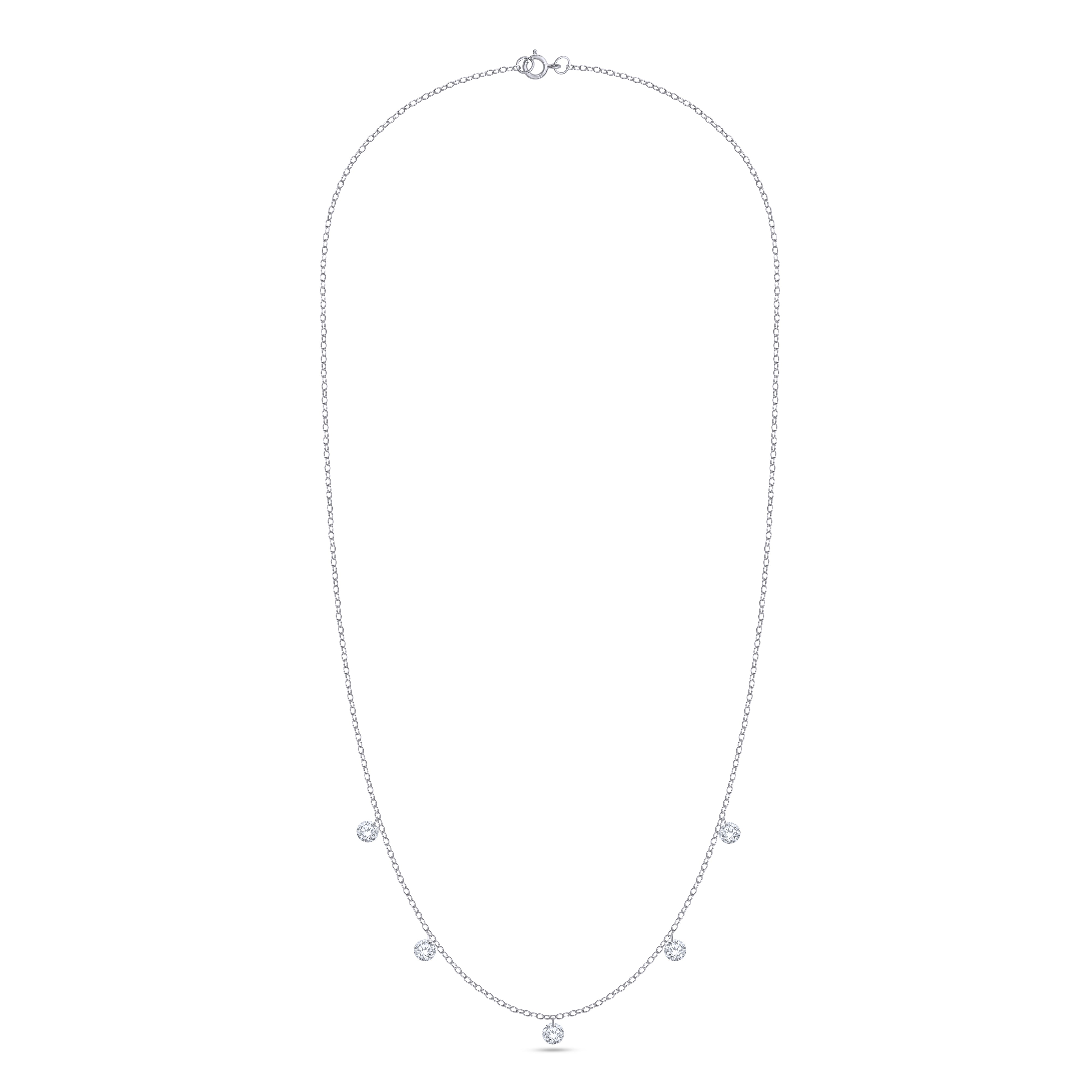 The Kali Delicate Necklace – 14K Gold Vermeil or Sterling Silver with Lab-Grown Diamonds