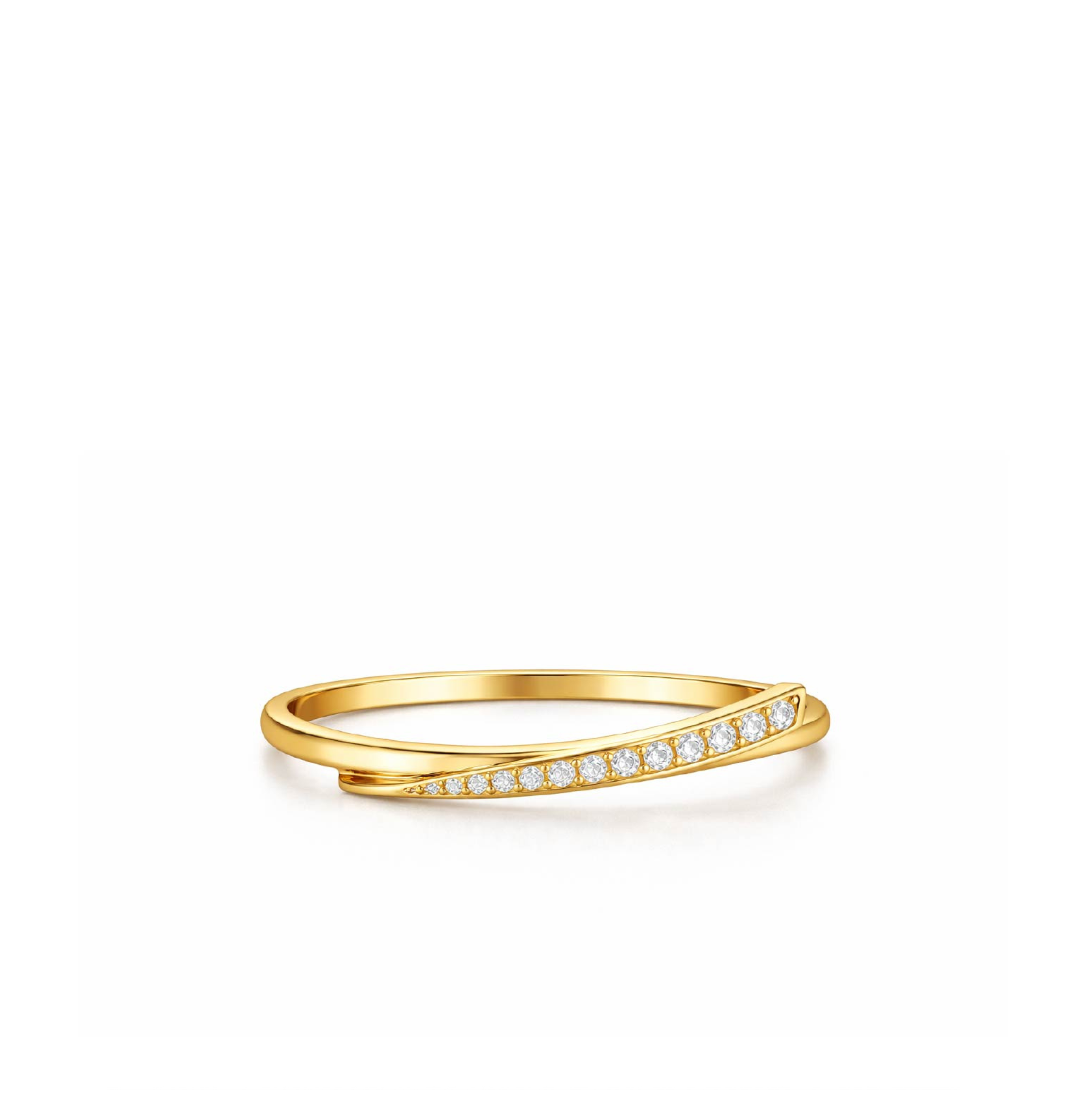 The Mia Ring - 14K Gold Vermeil or Sterling Silver with Lab-Grown Diamond Ring