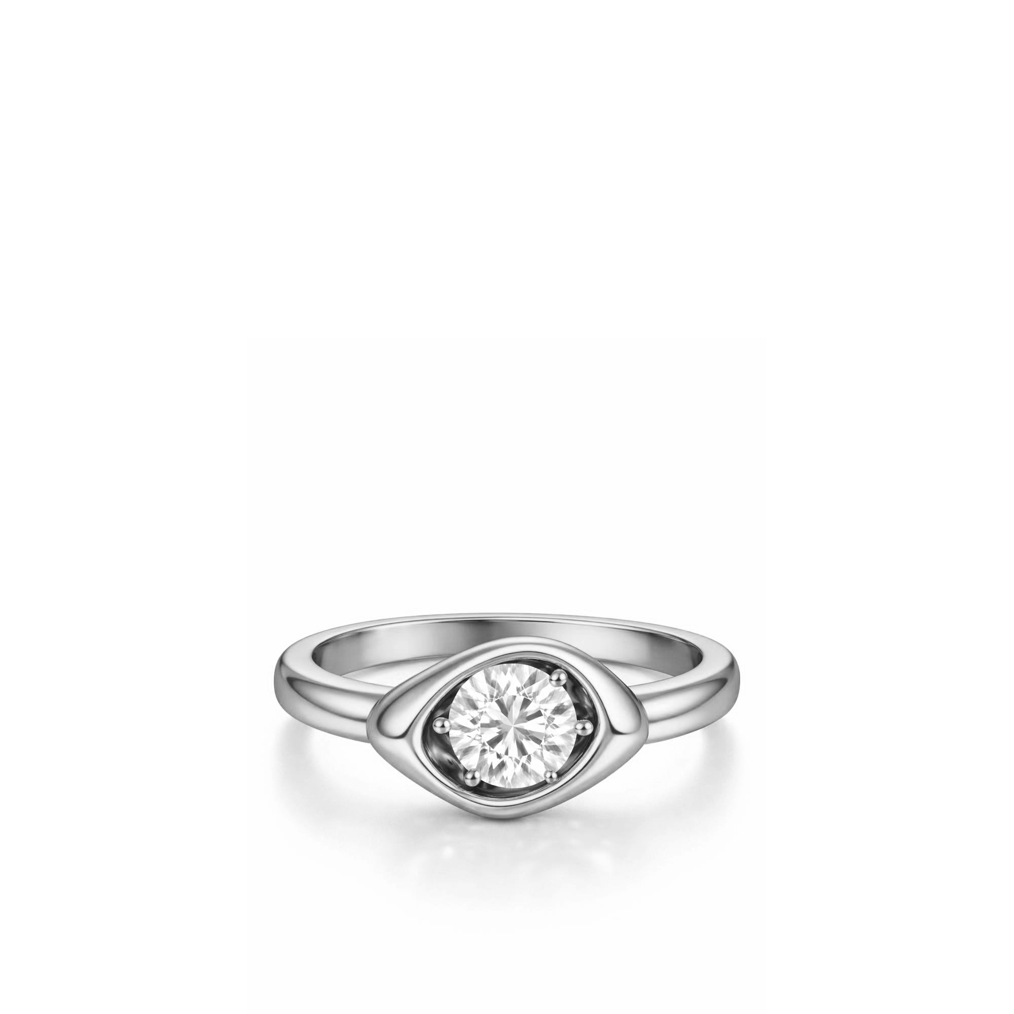 The Ameila Ring - 14K Gold Vermeil or Sterling Silver with Lab-Grown Diamond Ring