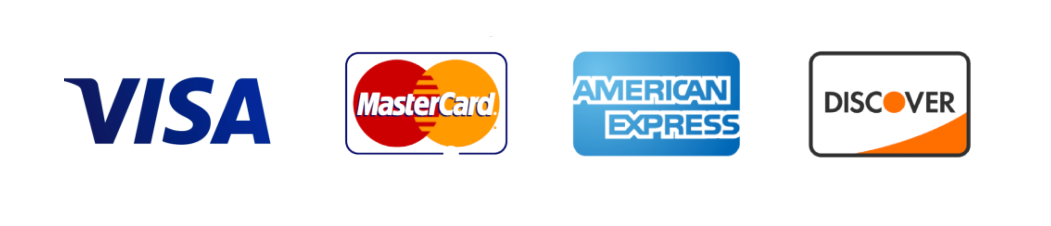 credit card icons of what is accepted 