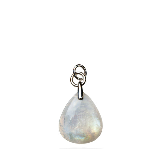 Moonstone Pendant | Sterling Silver Moonstone Necklace Charm by Lolovivi